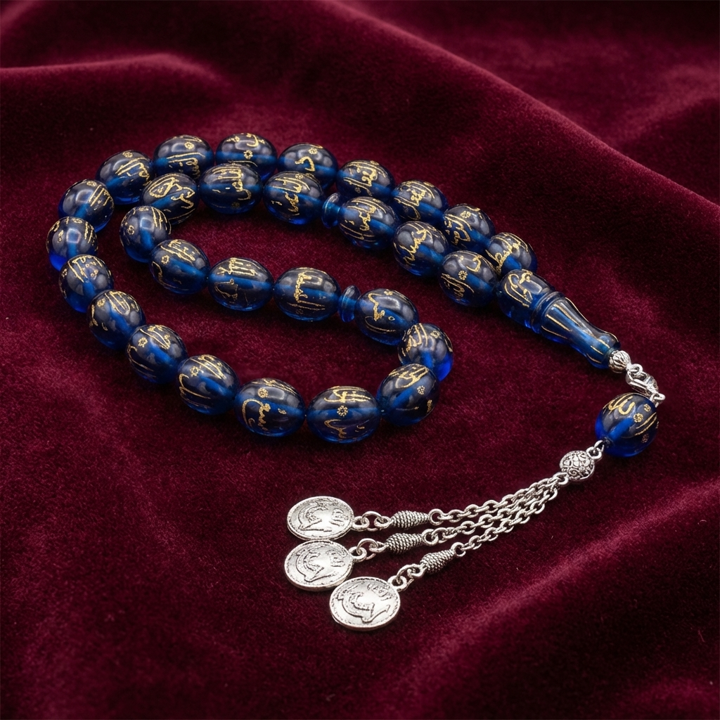 Esma Ül Hüsna Yazılı Tesbih