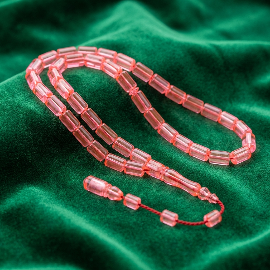 Uçak Camı Premium Pembe Tesbih